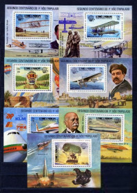 Освоєння космосу Освоение космоса ^/--/^ Сан Томе История авиации Люксы MNH ^_^^^ Сан Томе Історія авіації Люкси MNH - фото фото фото