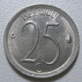 Бельгія Бельгия ^/--/^ Бельгія 25 сантимів 1972 року Belgique 42366 ^_^^^ Бельгия 25 сантимов 1972 года Belgique 42366 - фото фото фото