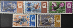 Інше Другое ^/--/^ Катар Космос ITU UIT надпечатка Джемини 6 1965 1966 ^_^^^ Катар Космос ITU UIT надпечатка Джемины 6 1965 1966 - фото фото фото