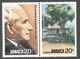 Острівні держави Островные государства ^/--/^ Ямайка  (1984) 100-летие со дня рождения Александра Бустаманте ^_^^^ Ямайка (1984) 100-річчя від дня народження Олександра Бустаманте - фото фото фото