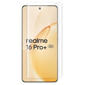 Чохли, бампера Чехлы, бампера ^/--/^ Захисне скло Fiji Curved UV для Realme 16 Pro Plus 5 /--/ G (RMX /--/ 5131) анти-відбитки (з клеєм та УФ лампой) - фото фото фото