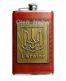 Похідний інвентар Походный инвентарь ^/--/^ Фляга з Тризубом Ukraine 284 мл коричнева  (1535) ^_^^^ Фляга Ukraine Тризуб 284 мл. коричневая (1535) - фото фото фото