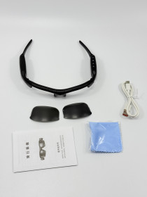 Камери відеоспостереження Камеры видеонаблюдения ^/--/^ Розумні окуляри з камерою та навушниками — відеозапис HD, слот для microSD карти, акумуляторні ^_^^^ Умные очки с камерой и наушниками — видеозапись HD, слот для microSD карты, аккумуляторные - фото фото фото