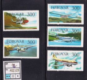 Транспорт Транспорт ^/--/^ Транспорт. Авиация. Фарерские 1985  г MNH - б/з стороны ^_^^^ Транспорт. Авіація. Фарерські 1985 MNH - фото фото фото