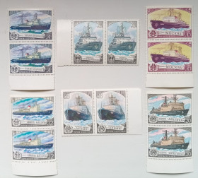 СРСР - СССР - ^/--/^ СССР 1978 Ледоколы, сцепки, MNH ^_^^^ СРСР 1978 Льодоколи, зчеплення, MNH - фото фото фото