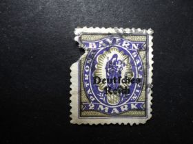 Веймарська республіка Веймарская республика ^/--/^ Германия  Бавария 1920 2 m, надпечатка: Deutches Reich ^_^^^ Німеччина Баварія 1920 2 m, надпечатка: Deutches Reich - фото фото фото