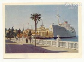 СРСР СССР ^/--/^ СССР 1967 открытка Батуми Вокзал Подберезский Старое фото ^_^^^ СРСР 1967 листівка Батумі Вокзал Підберезький Старе фото - фото фото фото