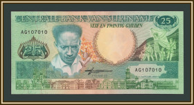 Сурінам Суринам ^/--/^ Суринам 25 гульденов 1988 P-132  (132 /--/ b) UNC ^_^^^ Сурінам 25 гульденів 1988 P-132 (132 /--/ b) UNC - фото фото фото