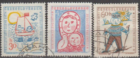 Чехословаччина Чехословакия ^/--/^ Чехословакия Чехословаччина 1958 детские рисунки ^_^^^ Чехословаччина 1958 дитячі малюнки - фото фото фото