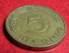 Інше Другое ^/--/^ Германия 5 пфеннигов, 1950 года j ^_^^^ Німеччина 5 пфенігів, 1950 року j - фото фото фото