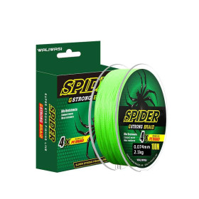 Ліски, шнури, повідці Лески, шнуры, поводки ^/--/^ Шнур плетений Spider G-Strong 4 /--/ X PE Braid 0,074 /--/ mm/2,1 /--/ kg light green 100 /--/ м ^_^^^ Шнур плетён Spider G-Strong 4 /--/ X PE Braid 0,074 /--/ mm/2,1 /--/ kg light green 100 /--/ м - фото фото фото