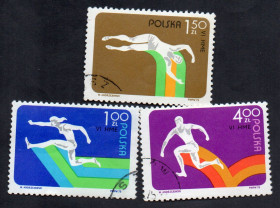 Польща Польша ^/--/^ Польща 1975 - VI Чемпіонат Європи з легкої атлетики в приміщенні в Катовіце  (Г) ^_^^^ Польша 1975 - VI Чемпионат Европы по легкой атлетике в помещении в Катовице (Г) - фото фото фото