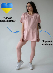 Лосини, легінси Лосины, леггинсы ^/--/^ Штани-лосини для вагітних у рубчик, легінси для майбутніх мам пудрові ^_^^^ Штаны-лосины для беременных в рубчик, легинсы для будущих мам пудровые - фото фото фото