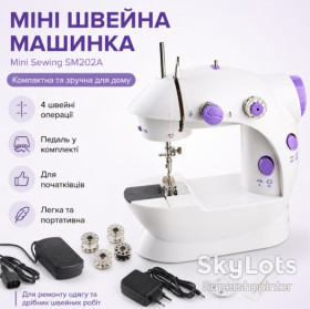 Швейні, в'язальні машини Швейные, вязальные машины ^/--/^ Портативная швейная машинка Mini Sewing SM /--/ 202 /--/ A, Белый / Мини швейная машинка ^_^^^ Портативна швейна машинка Mini Sewing SM /--/ 202 /--/ A, Білий / Міні швейна машинка - фото фото фото