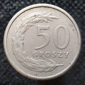 Сучасна (після ) Современная (после ) ^/--/^ Польща 50 грошей, 1992 ^_^^^ Польша 50 денег, 1992 - фото фото фото