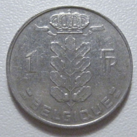 Бельгія Бельгия ^/--/^ Бельгія 1 франк 1976 року Belgique 42681 ^_^^^ Бельгия 1 франк 1976 года Belgique 42681 - фото фото фото