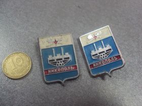 Геральдика Геральдика ^/--/^ герб никополь лот 2 шт №2161 ^_^^^ герб нікополь лот 2 шт No 2161 - фото фото фото