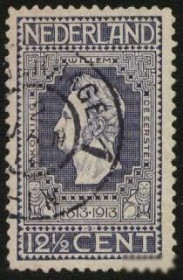Інші країни Другие страны ^/--/^ Голландия 1913 г. № 85  гашеная ^_^^^ Нідерланди 1913 р. No 85 гашена - фото фото фото