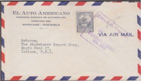 Америка Америка ^/--/^ Венесуэла 1948 КЛАССИКА СТАНДАРТ ИСТОРИЯ ПОЧТЫ ПОЧТА ДОКУМЕНТ ОТПРАВЛЕННЫЙ ПОЧТОЙ КОНВЕРТ АВИА 1 /--/ м ^_^^^ Венесуела 1948 КЛАСИКА СТАНДАРТ ІСТОРІЯ ПОШОТИ ПОШТА ДОКУМЕНТ ВІДПРАВЛЕНИЙ ПОЧИТИЙ КОНВЕРТ АВІА 1 /--/ М - фото фото фото
