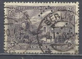 Німецька імперія (-) Германская империя (-) ^/--/^ Германия 1904 стандарт  памятник Вильгельму I 1 /--/ м.гаш. ^_^^^ Німеччина 1904 стандарт пам'ятник Вільгельму I 1 /--/ м.гаш. - фото фото фото