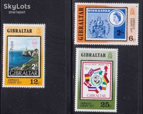 Малі Держави Європи Малые Государства Европы ^/--/^ ZM Гибралтар 1977 г MNH - выставка - марка намарке ^_^^^ ZM Гібралтар 1977 MNH - виставка - марка намарку - фото фото фото