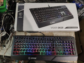 Клавіатури Клавиатуры ^/--/^ Игровая клавиатура с подсветкой MSI Vigor GK /--/ 20 USB № 24111205 ^_^^^ Ігрова клавіатура з підсвічуванням MSI Vigor GK /--/ 20 USB No 24111205 - фото фото фото