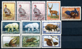 СРСР - СССР - ^/--/^ СССР. 1957. ФАУНА. РЕДКИЕ РАЗНОВИДНОСТИ. MNH. НОМИНАЛ 10 коп.- прилагается и в гашении. УНИКУМ!!! ^_^^^ СРСР. 1957. Фауна. Рідкі різновиди. MNH. Номінал 10 коп. - Додається і в гашенні. Унікум!!! - фото фото фото