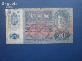 Австро-Угорщина Австро-Венгрия ^/--/^ Банкнота 10 короны Австро-Венгрия 1915 с штампом из обращения ^_^^^ Банкнота 10 корони Австро-Угорщина 1915 з штампом з обігу - фото фото фото