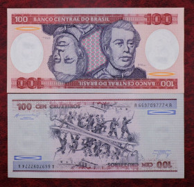 Центральна Америка Центральная Америка ^/--/^ Бразилия Бразилія 100 крузейро 1981 UNC ^_^^^ Бразилия Бразилия 100 крузейро 1981 UNC - фото фото фото