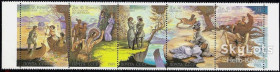 СРСР - СССР - ^/--/^ СССР 1989 литература Фенимор Купер США искусство живопись Яцкевич 2-й выпуск СК 6061-6065 MNH сцепка ^_^^^ СРСР 1989 література письменник Фенімор Купер США 2-й випуск СК 6061-6065 MNH зчіпка - фото фото фото