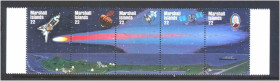 Освоєння космосу Освоение космоса ^/--/^ Космос .  Маршаллы   1985 г    MNH - сцепка ^_^^^ Космос . Маршалли 1985 MNH - фото фото фото