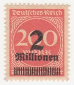 Веймарська республіка Веймарская республика ^/--/^ Германия   ( Рейх) 1923 г. №  307 * ^_^^^ Німеччина (Рейх) 1923 р. No 307* - фото фото фото