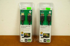 Кабелі, адаптери Кабели, адаптеры ^/--/^ Кабель HDMI Belkin 4 /--/ K (2 метри) ^_^^^ Кабель HDMI Belkin 4 /--/ K (2 метра) - фото фото фото