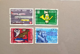 Фауна Фауна ^/--/^ Швейцария Транспорт Фауна 1959 ^_^^^ Швейцарія Транспорт Фауна 1959 - фото фото фото