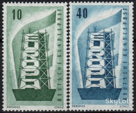НДР, ФРН ГДР, ФРГ ^/--/^ ФРГ 1956 Европа СЕРТ Mi 241-242 MNH ^_^^^ ФРН 1956 Європа Серт Mi 241-242 MNH - фото фото фото