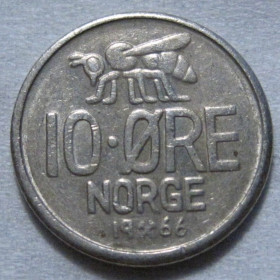 Норвегія Норвегия ^/--/^ Норвегія 10 ере 1966 року #6 /--/ П /--/ 373 ^_^^^ Норвегия 10 эре 1966 года #6 /--/ П /--/ 373 - фото фото фото