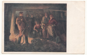 СРСР СССР ^/--/^ Стахановец Никита Изотов худ. Комаров Р /--/ 10 ^_^^^ Стахановець Микита Ізотов худ. Комаров Р /--/ 10 - фото фото фото