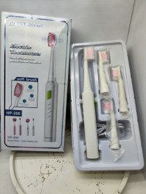Зубні щітки Зубные щетки ^/--/^ Лот Ультразвукове зубна щітка з USB зарядкою + 3 змінні насадки НР-300. - фото фото фото