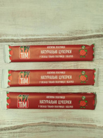 Шоколад, печиво, цукерки, горіхи, чіпси Шоколад, печенье, конфеты, орехи, чипсы ^/--/^ Пастила натуральные конфеты без сахара ФруТим &amp;quot;Яблоко+Клубника&amp;quot; 20 грамм - фото фото фото