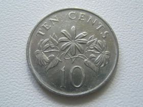 Сінгапур Сингапур ^/--/^ Сингапур 10 центов 1986 года 30153 ^_^^^ Сінгапур 10 центів 1986 року 30153 - фото фото фото