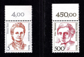 НДР, ФРН ГДР, ФРГ ^/--/^ Германия - Берлин  1988 г MNH - личности ^_^^^ Німеччина - Берлін 1988 MNH - особистості - фото фото фото