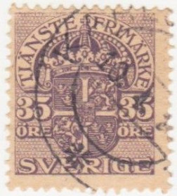Скандинавія Скандинавия ^/--/^ Швеция 1911 г. № 53 гашеная ^_^^^ Швеція 1911 р. No 53 гашена - фото фото фото