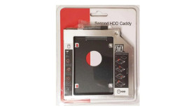 Кишені для HDD Карманы для HDD ^/--/^ Кишеня для встановлення другого жорсткого диска SATA 3.0 у відсік DVD 9.5 мм SATA       (optibay caddy) алюміній ^_^^^ Кишеня для установки второго жесткого диска SATA 3.0 в отсек DVD 9.5 мм SATA (optibay caddy) алюминий - фото фото фото