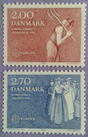 Скандинавія Скандинавия ^/--/^ Дания 1982 Европа СЕРТ Mi 749-750 MNH ^_^^^ 1982 — Європа Серт Mi 749-750 MNH - фото фото фото