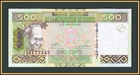 Інші країни Другие страны ^/--/^ Гвинея 500 франков 2006 P-39  (39 /--/ a) UNC ^_^^^ Гвінея 500 франків 2006 P-39 (39 /--/ a) UNC - фото фото фото