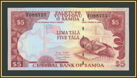 Австралія і Океанія Австралия и Океания ^/--/^ Самоа 5 тала 2005 P-33  (33 /--/ b) UNC ^_^^^ Самоа 5 тала 2005 P-33 (33 /--/ b) UNC - фото фото фото