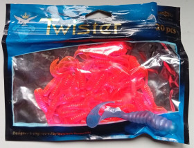 Воблери, принади Воблеры, приманки ^/--/^ Силиконовые приманки Mikado Twister  (52 штуки)  (новые) ^_^^^ Силіконові приманки Mikado Twister (52 штуки) (нові) - фото фото фото