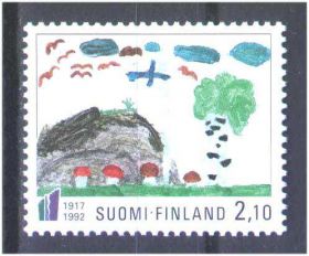 Балтійські країни Балтийские страны ^/--/^ ZM Финляндия 1992 г MNH - дети - фауна и флора ^_^^^ ZM Фінляндія 1992 р MNH - діти - фауна і флора - фото фото фото