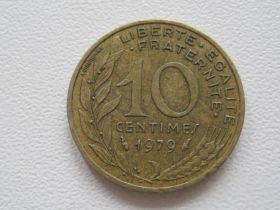 Франція Франция ^/--/^ Франция 10 сантимов 1979 года #15939 ^_^^^ Франція 10 сантимів 1979 року #15939 - фото фото фото