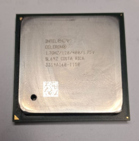 Процесори Процессоры ^/--/^ Ретро процесор Intel Celeron 1.7 GHz / 128 /--/ K / 400 MHz   (Socket 478, SL /--/ 69 /--/ Z) — Робочий, ніжки цілі - фото фото фото